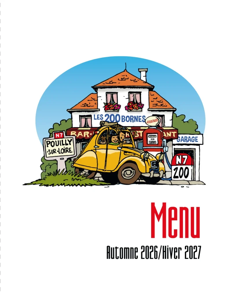 Couverture du menu automne/hiver du relais des 200 bornes